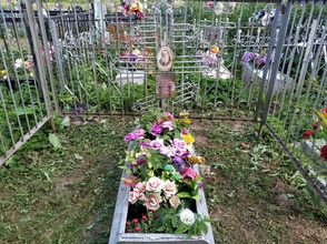 Могила протоиерея Иоанна Преображенского<br><i>Фотографии могилки предоставлены жителями с. Малахово</i>