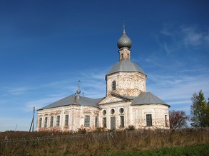 Успенская церковь в с. Бортницы, где служил отец Андрей Николаевский в последние годы. 2010. <br> Ист.: www.old-churches.ru