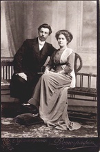 Николай Александрович с супругой Антониной Ивановной. 1913.
