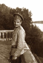 Студент Московского университета, во время прохождения военной службы. 1915.<br>Ист.: «Друг друга тяготы носите…»