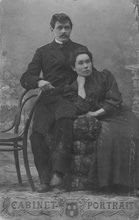 Александр Иванович Олофинский с супругой. 1912 г. (Из семейного архива О. Н. Тонких)