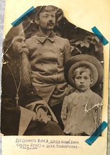 Отец Василий Макаров (слева), Николай Ландышев и Феодосий Макаров