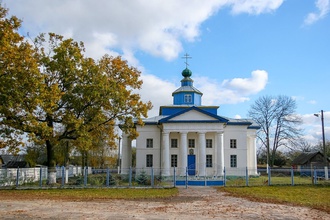 Екатерининская церковь в д. Гадичево место служения о. Алексея