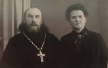 Протоиерей Алексий Дыдынский с супругой. 17.10.1963