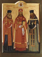 Священномученики Платон (Кульбуш), епископ Ревельский, Николай (Бежаницкий), Михаил (Блейве)<br>Ист.: fond.ru