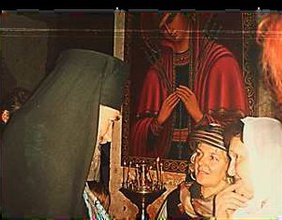 Игумен Стефан (Попков) беседует с прихожанами Иверского монастыря. Валдай.<br>Ист.: Игумен Стефан (Попков) ...