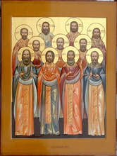 Священномученик Николай (Пятницкий), пресвитер (в центре второго ряда). Бутово, 2007