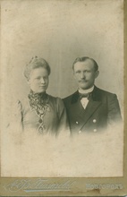 Павел Евгеньевич и матушка Вера Ивановна Беляевы. Новгород, 1902