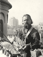 Отец Феодот во время строительства кафедрального собора в Шанхае. 1935–1937 <br> Ист.: Русские в Шанхае