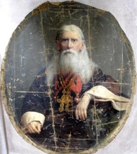Портрет кафедрального протоиерея Гавриила Пальмова. 1890.<br>Ист.: Астраханская картинная галерея